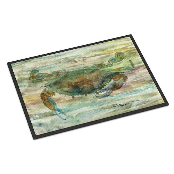 Carolines Treasures 18 x 27 in. Crab a leg up Sunset Indoor or Outdoor Mat SC2015MAT - main